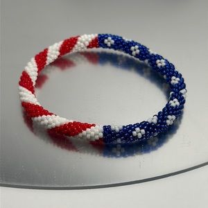 Sashka USA Flag Bracelet 8" - #410